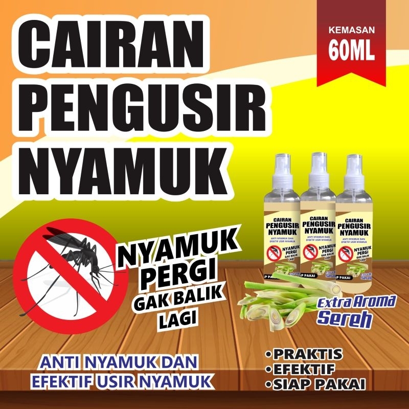 Cairan Pengusir Nyamuk Ampuh EXTRA AROMA SEREH kemasan spray 60 ml