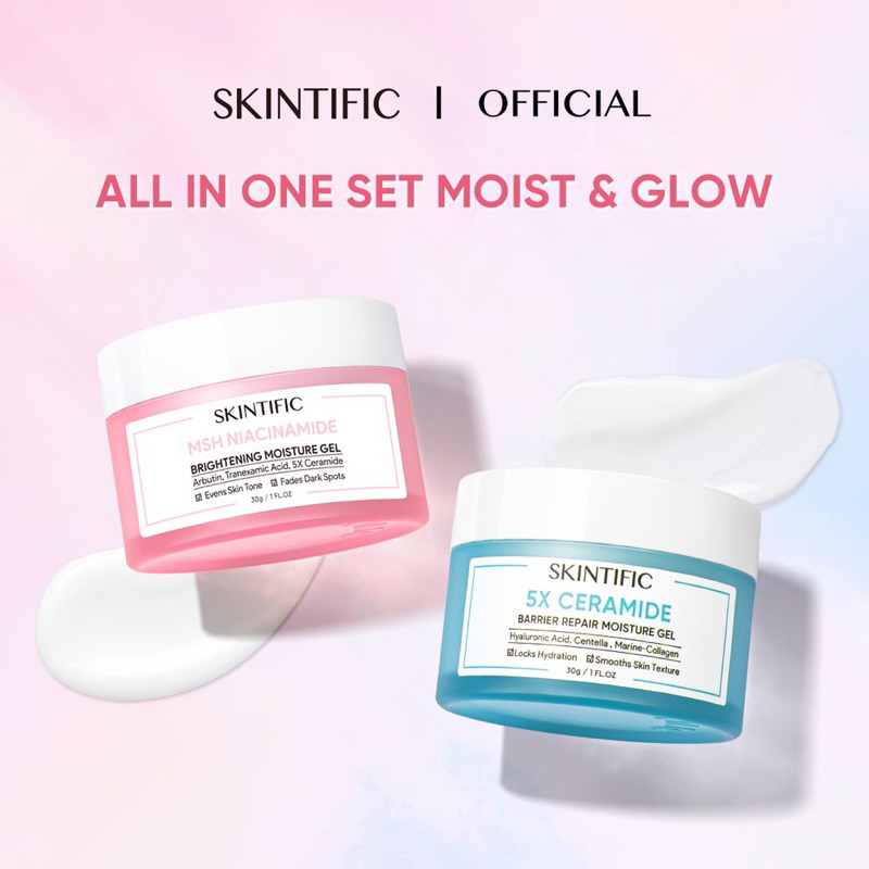 SKINTIFIC MOISTURIZER 5X CERAMIDE BARRIER REPAIR MOISTURIZE GEL PELEMBAB WAJAH 30G BPOM