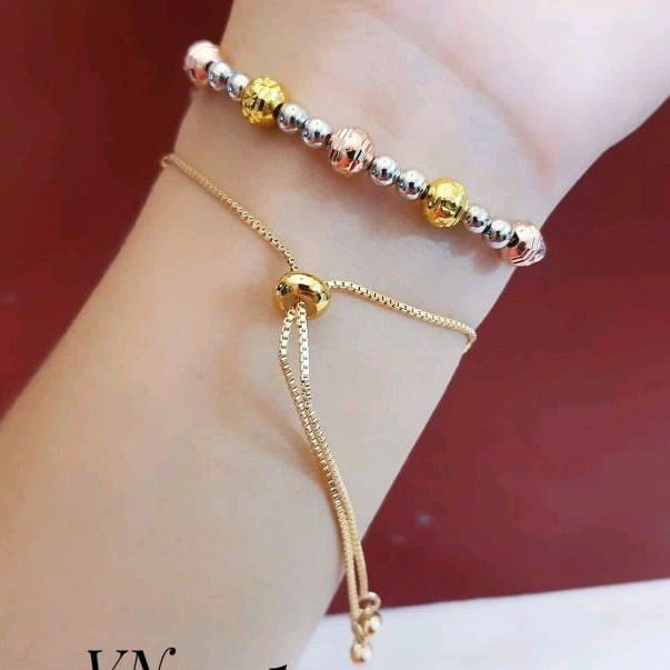 Gelang Xuping Serut Mix warna kombinasi 728