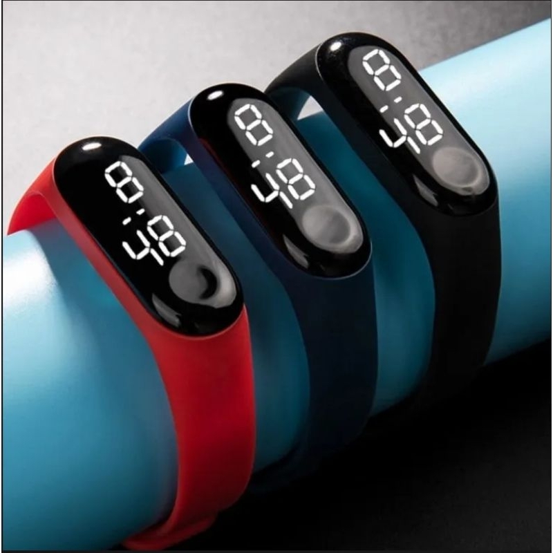 Jam Tangan LED Digital Sport Fashion Pria Wanita Murah Meriah