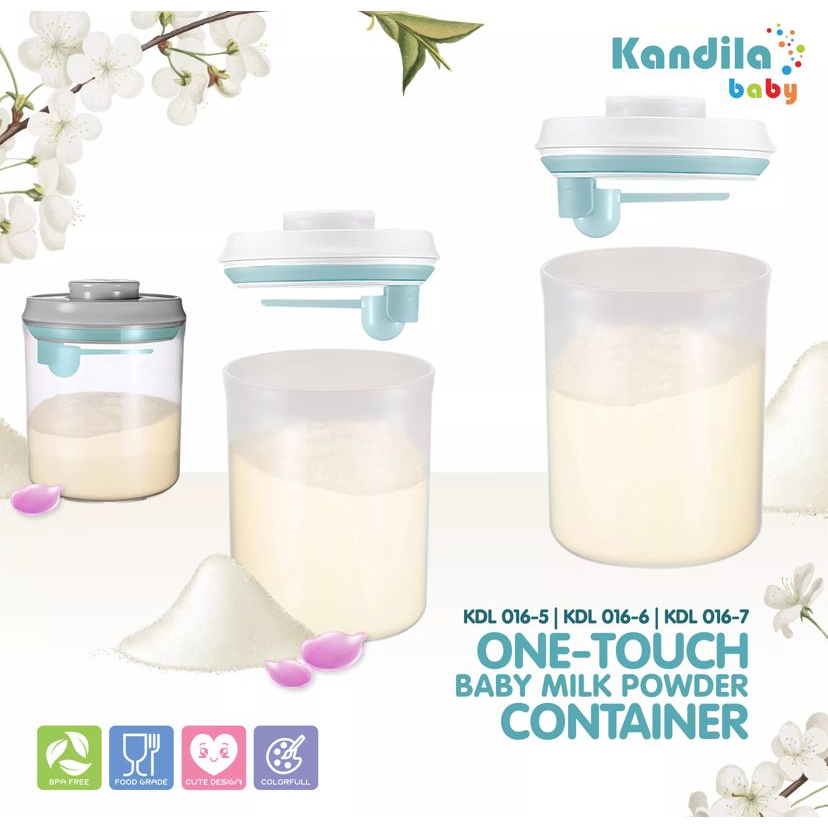 ONE-TOUCH AIR TIGHT BABY MILK POWDER CONTAINER KANDILA (1 Liter/1,5 Liter/ 2 Liter) / KDL016-5 / KDL016-6 / KDL016-7/ tempat susu bubuk / container susu