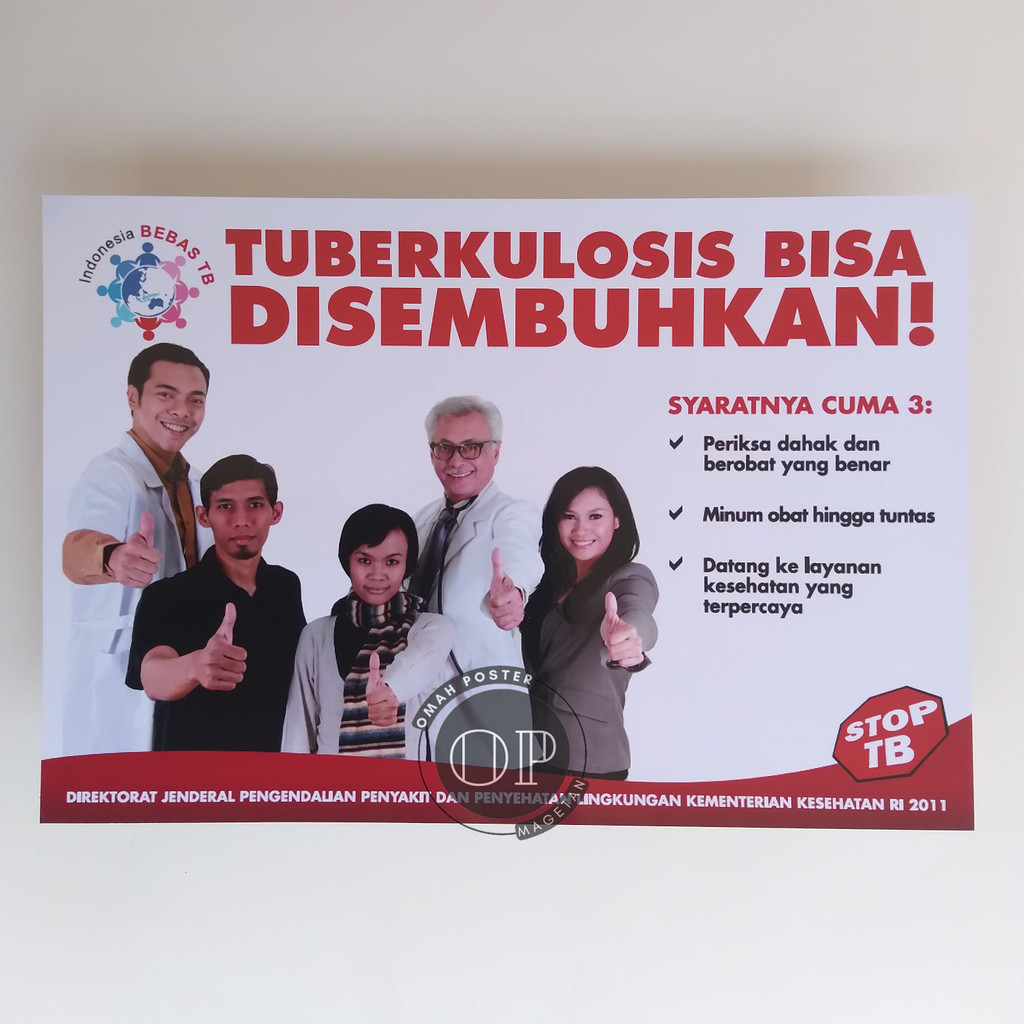 Poster Tuberkulosis Dapat Disembuhkan - Poster TBC - Tuberkulosis