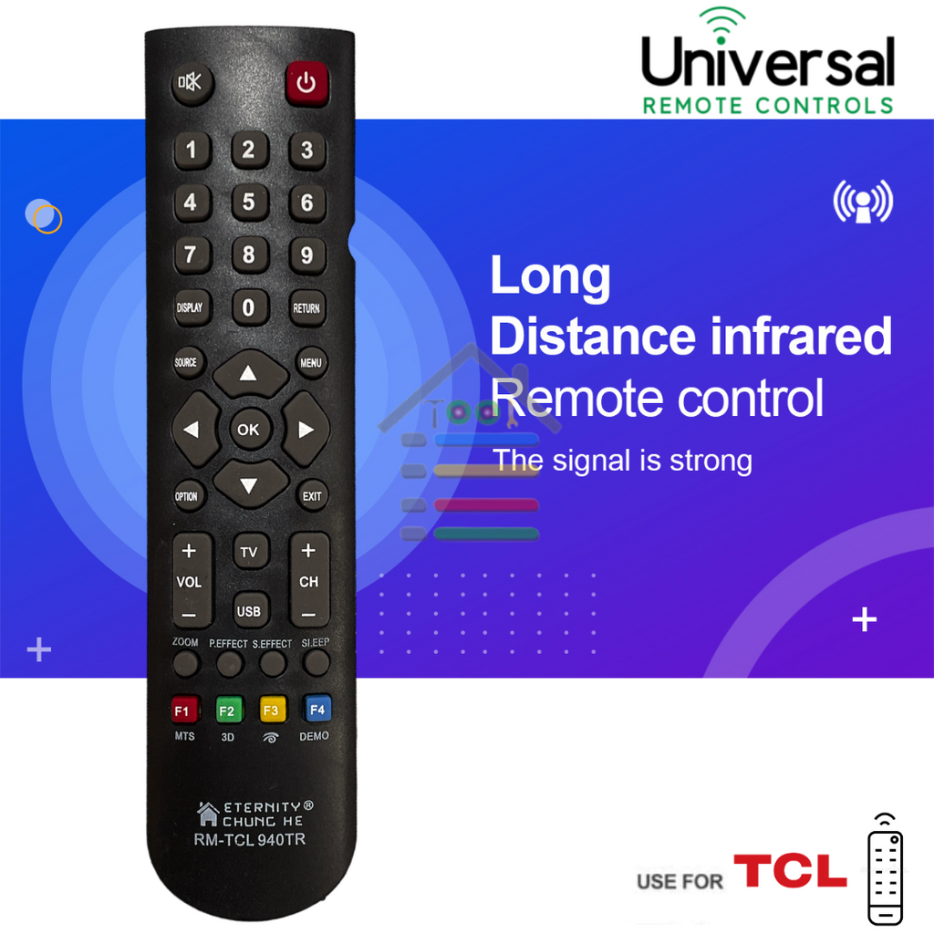 REMOTE TV TCL TABUNG LCD LED MULTIFUNGSI TANPA SETTING