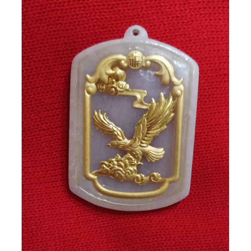 Liontin giok lapis emas 22K