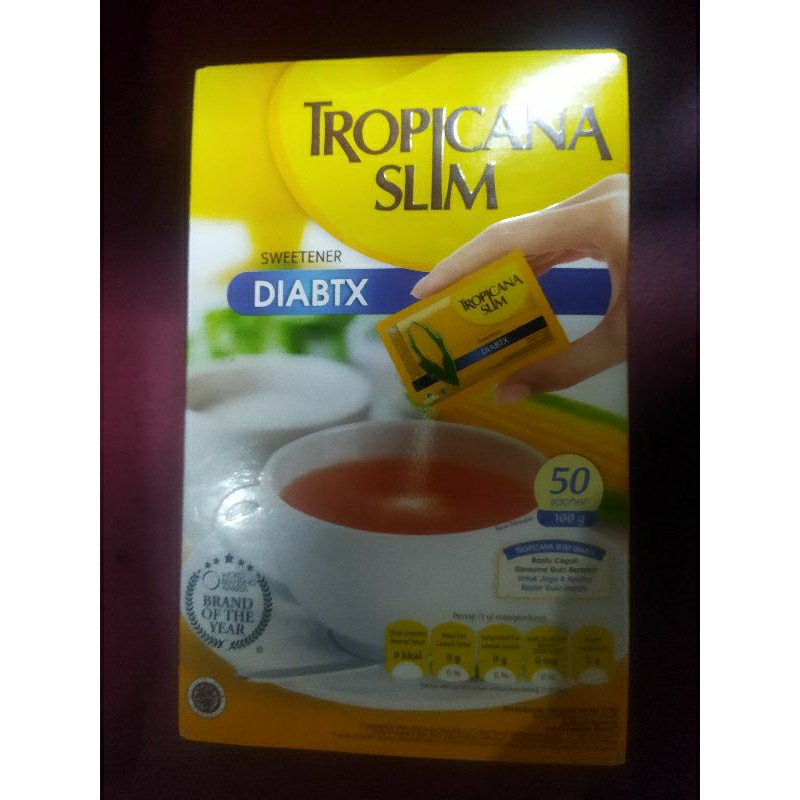 

tropicana slim sweetener diabtx 50 sachet @ 2 gram