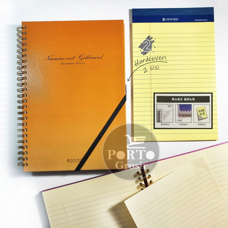 

Oxford ASN00535 A5 Spiral Notebook Herman Hesse Narcissus and Goldmund 80 Sheets Lembar Jilid Ring