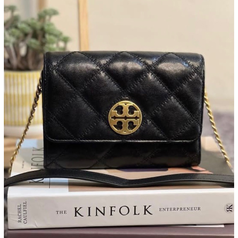 TB willa chain wallet black