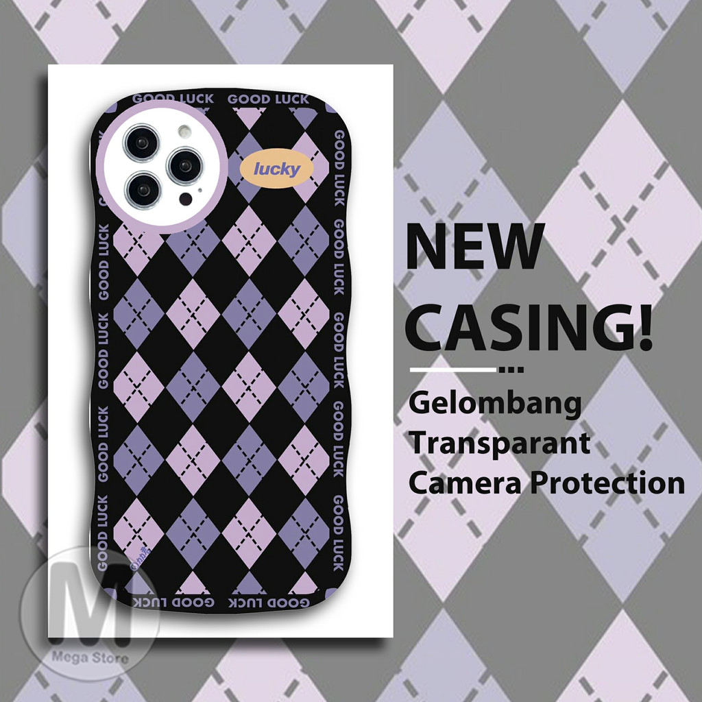 Case Gelombang Wave Motif [B02] For SAMSUNG A13 A34 A54 A53 A52 A32 A33 A12 A50 A04S A21S A03 A20S P