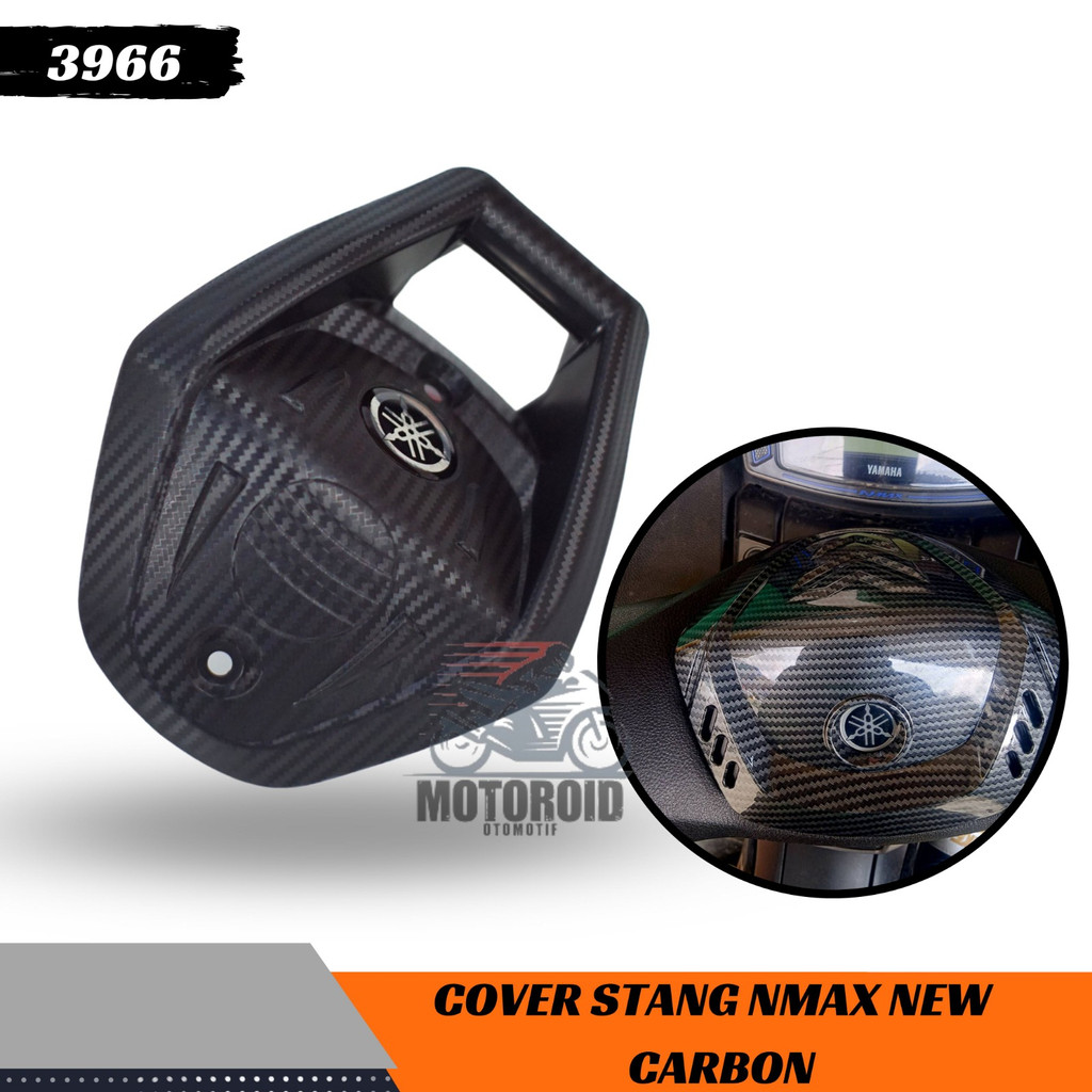 Cover Y Carbon Holder HP Stang Nmax New Logo