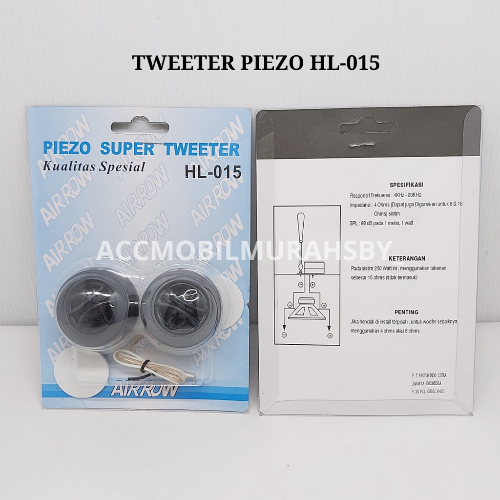 ORIGINAL PIEZO TWEETER SUPER TREBLE TWITER SPEAKER SPK MINI MOBIL CAR AUDIO SOUND SISTEM MUSIC MUSIK SURROUND