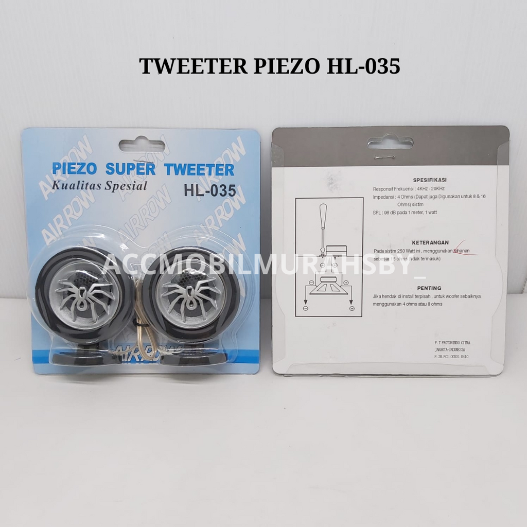 ORIGINAL PIEZO TWEETER SUPER TREBLE TWITER SPEAKER SPK MINI MOBIL CAR AUDIO SOUND SISTEM MUSIC MUSIK SURROUND