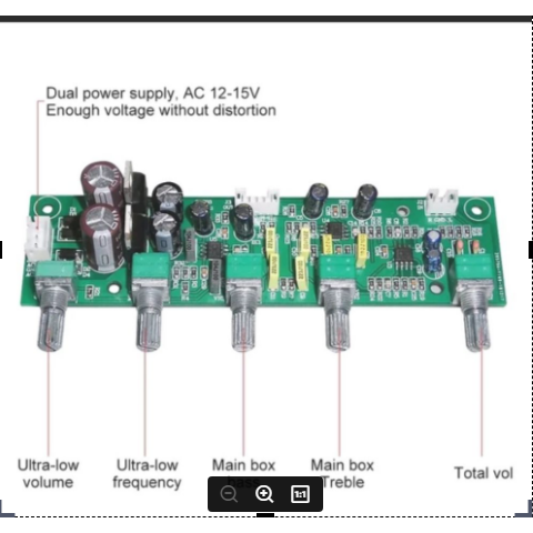 Kit tone control 2.1 hifi low noise karakter class B