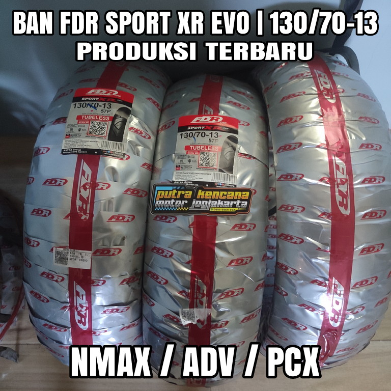 BAN FDR SPORT XR EVO / 130/70-13 / BAN BELAKANG NMAX, ADV, PCX - PRODUKSI TERBARU