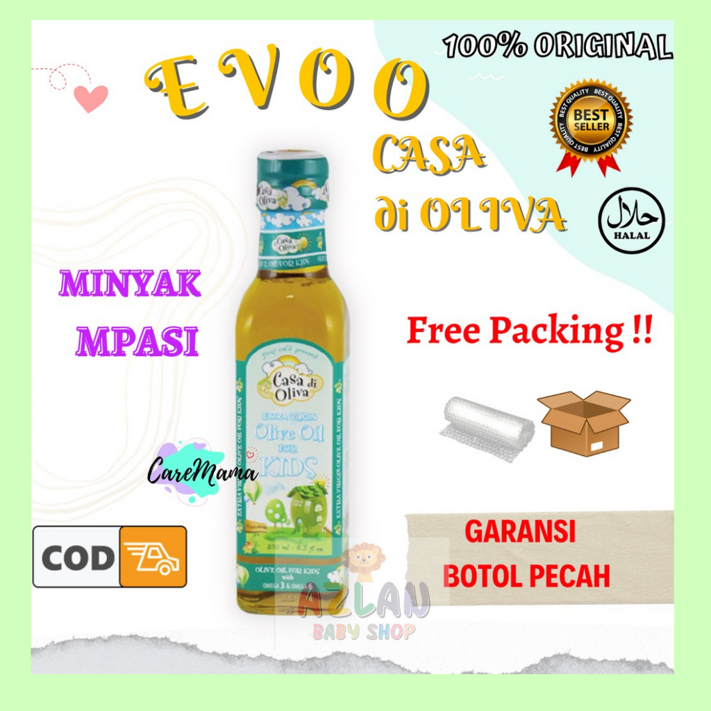 EVOO Evoo Casa Di Oliva Extra Virgin Olive Oil Minyak Zaitun MPASI