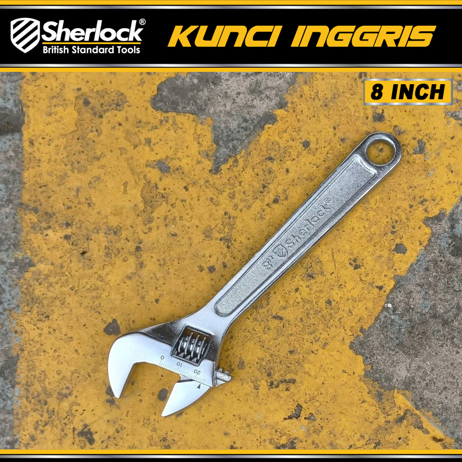 Kunci Inggris 8 inch Original Sherlock