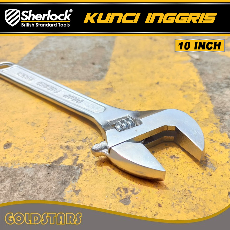 Kunci Inggris 10 inch Original Sherlock