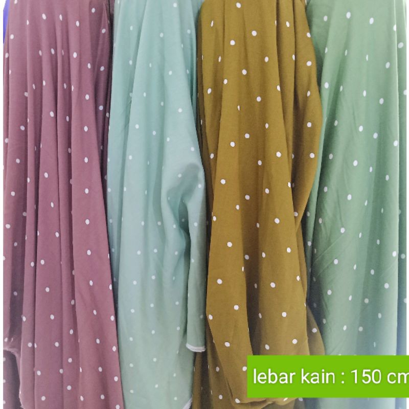 kain rayon viscose premium motif meteran bahan daster gamis