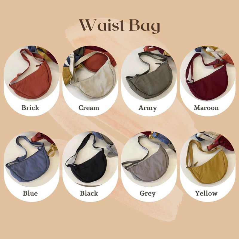 Ready Tas Bahu Mini Sling Bag Un*qlo Selempang Waist Bag Shoulder Wanita Cewek