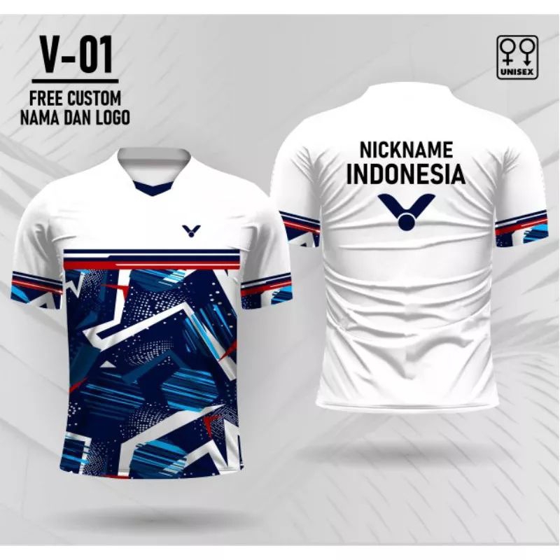 Kaos Jersey Badminton Victor Jersey Bulutangkis Atasa