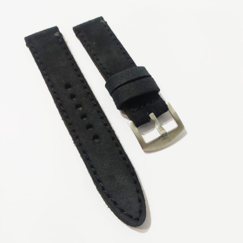 strap kulit handmade semi bludru atau biasa di sebut suade.