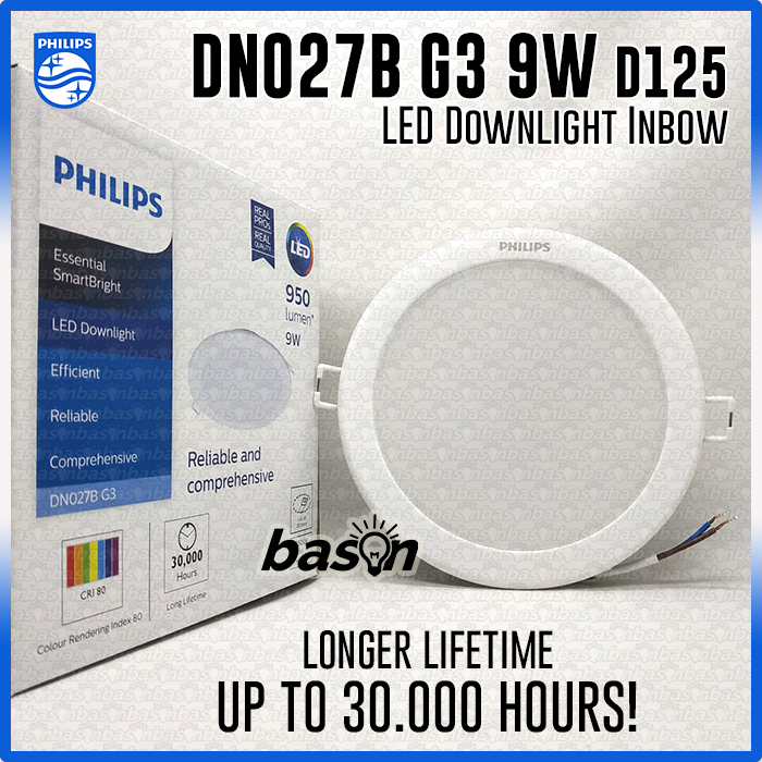 PHILIPS DN027B 10W G2 / 9W G3 LED9 D125 / 5&quot; Round - LED Downlight