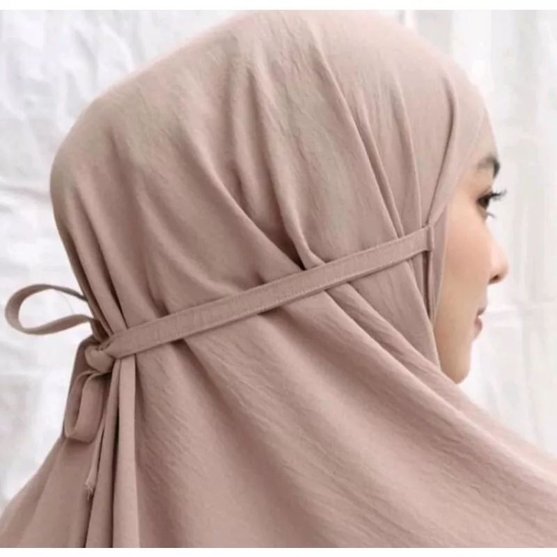 Bergo Kerudung Jumbo Crinkle