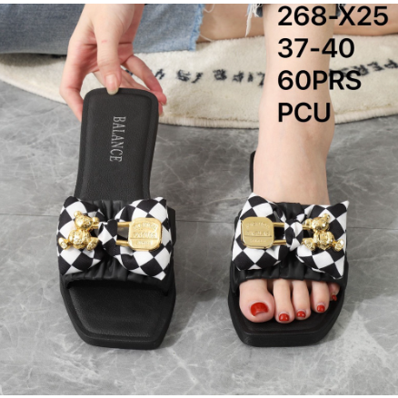 Sandal selop wanita (balance) sandal karet jelly  268-X25 ukuran (37-40) [Sandal wanita korean ]