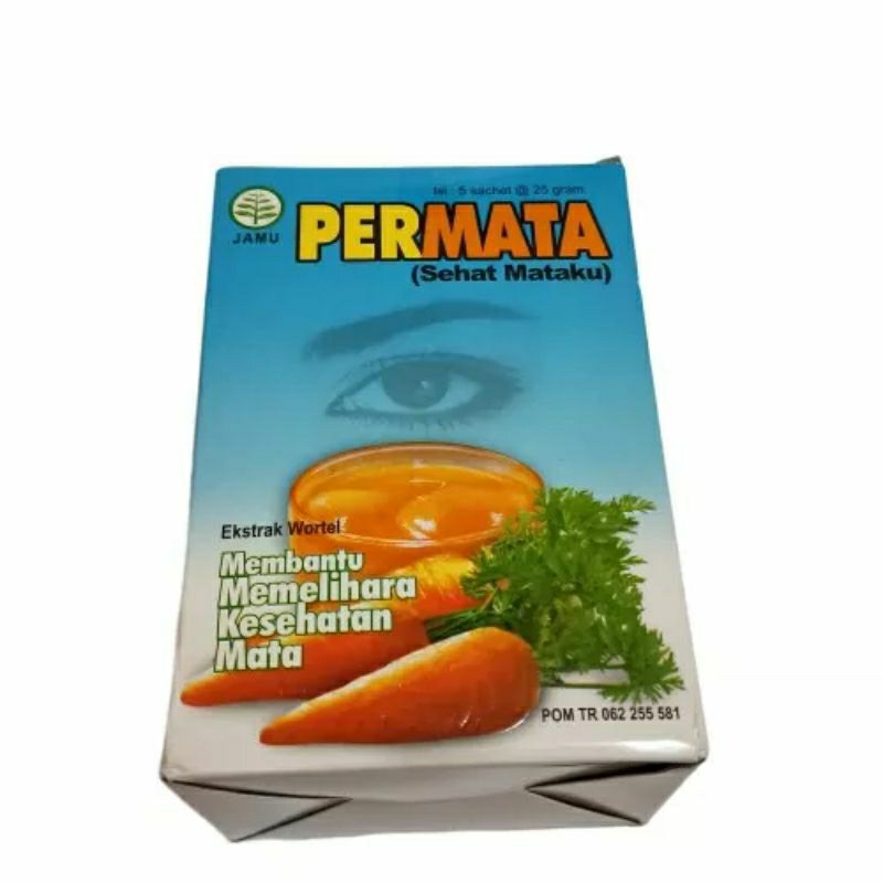 

Jamu Permata Sehat Mataku Ekstrak Wortel - Sebuk Minuman Kesehatan Mata [ 1 Kotak isi 5 Sachet ]