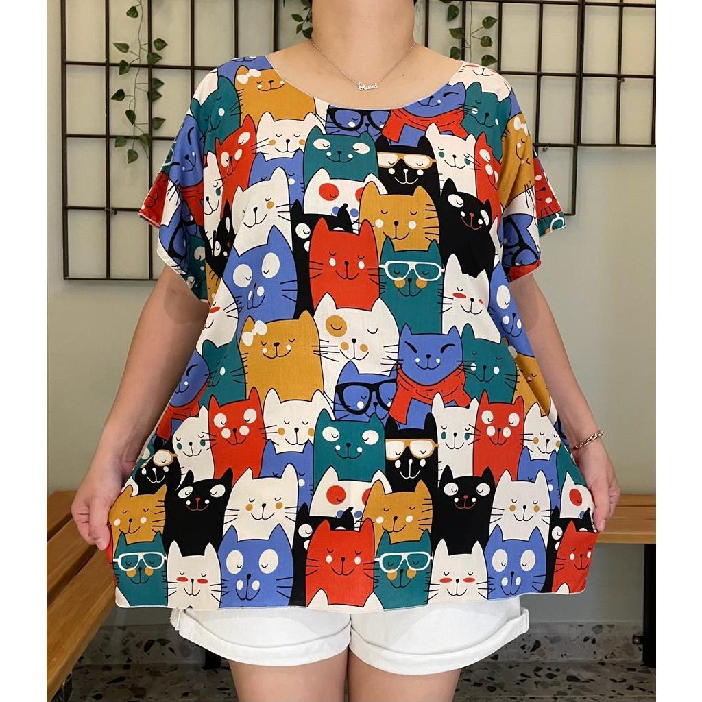 BAJU BLUS BALI WANITA JUMBO FIT TO XXXL PREMIUM CAT REAL PICT!!!