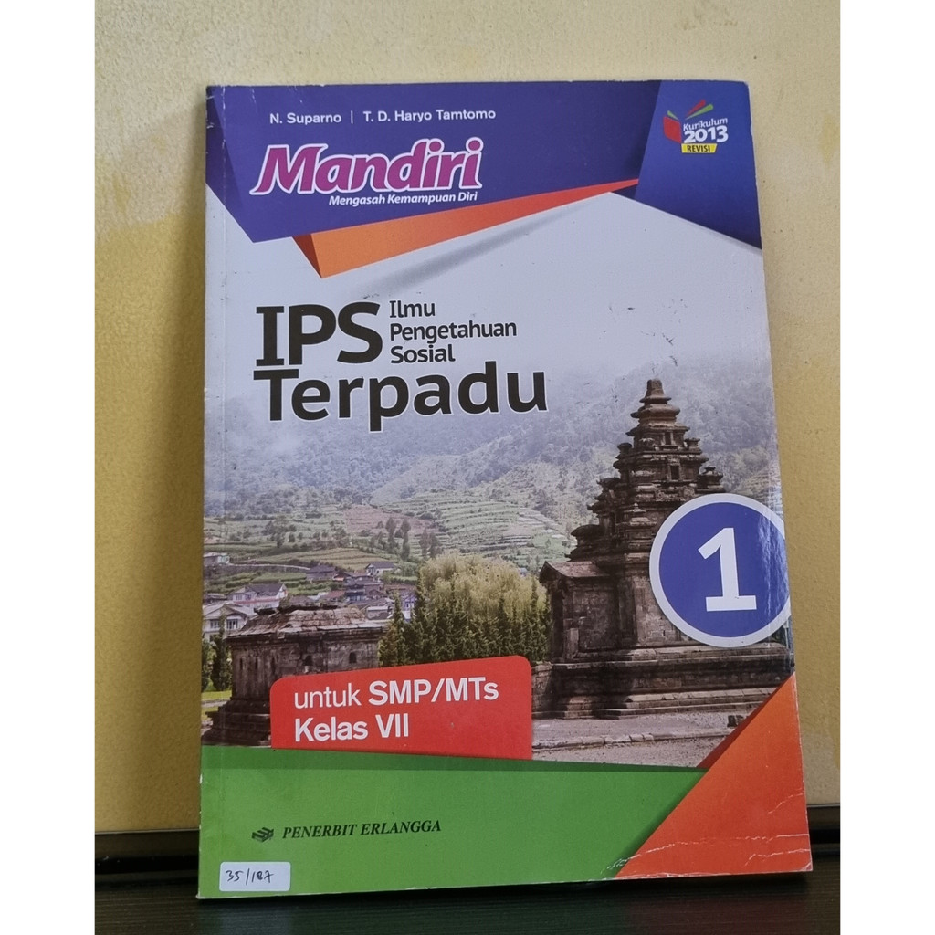 BUKU BEKAS IPS TERPADU SMP KELAS 1/2/3 MANDIRI - ERLANGGA