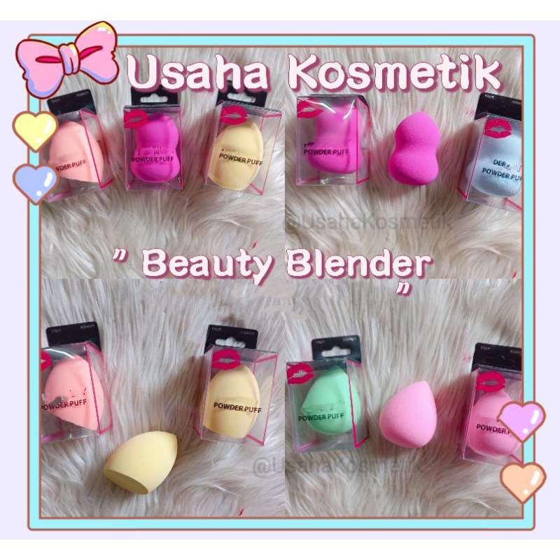 ECER!! BEAUTY BLENDER SPONGE MAKEUP+mika hitam