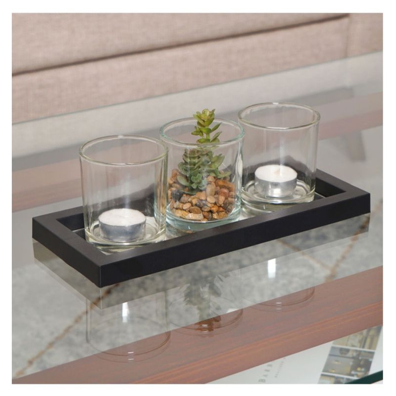 Informa set tempat lilin deco lulu hitam