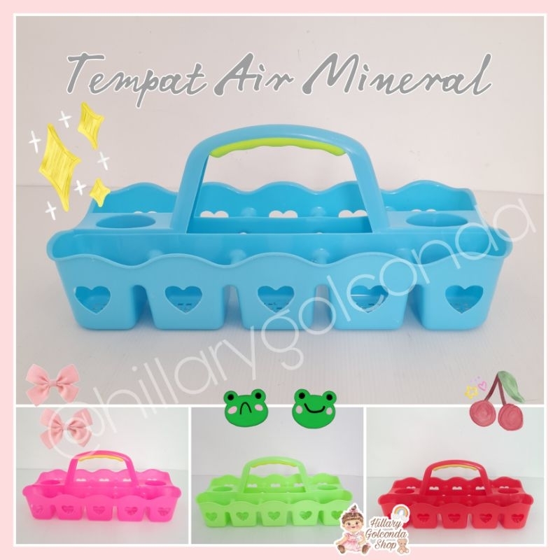 Tempat Air mineral Gelas/ AQUA stand