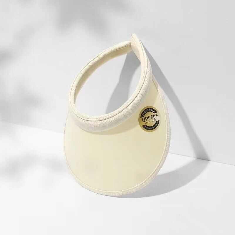 SANWOOD Topi Pantai Unisex Anti UV Golf Hat Sun Visor Breathable S 48-58 cm - SAN-21 - White