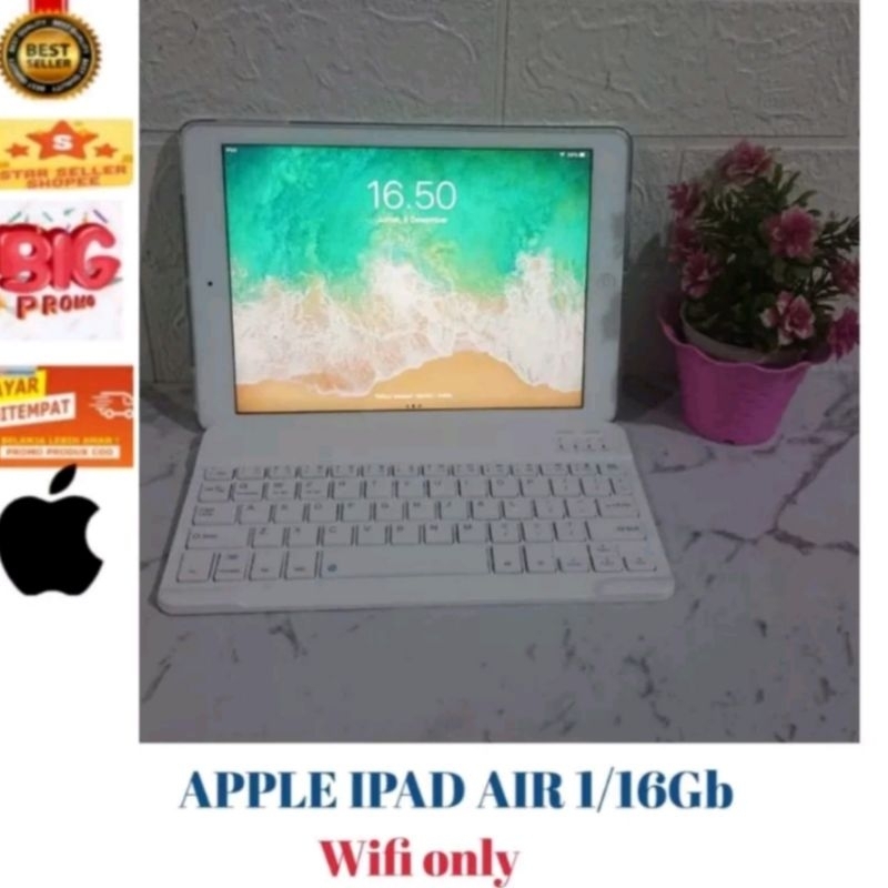 IPAD AIR 1/16GB | WI-FI ONLY | MINUS KAMERA BELAKANG OFF | BONUS BERLIMPAH