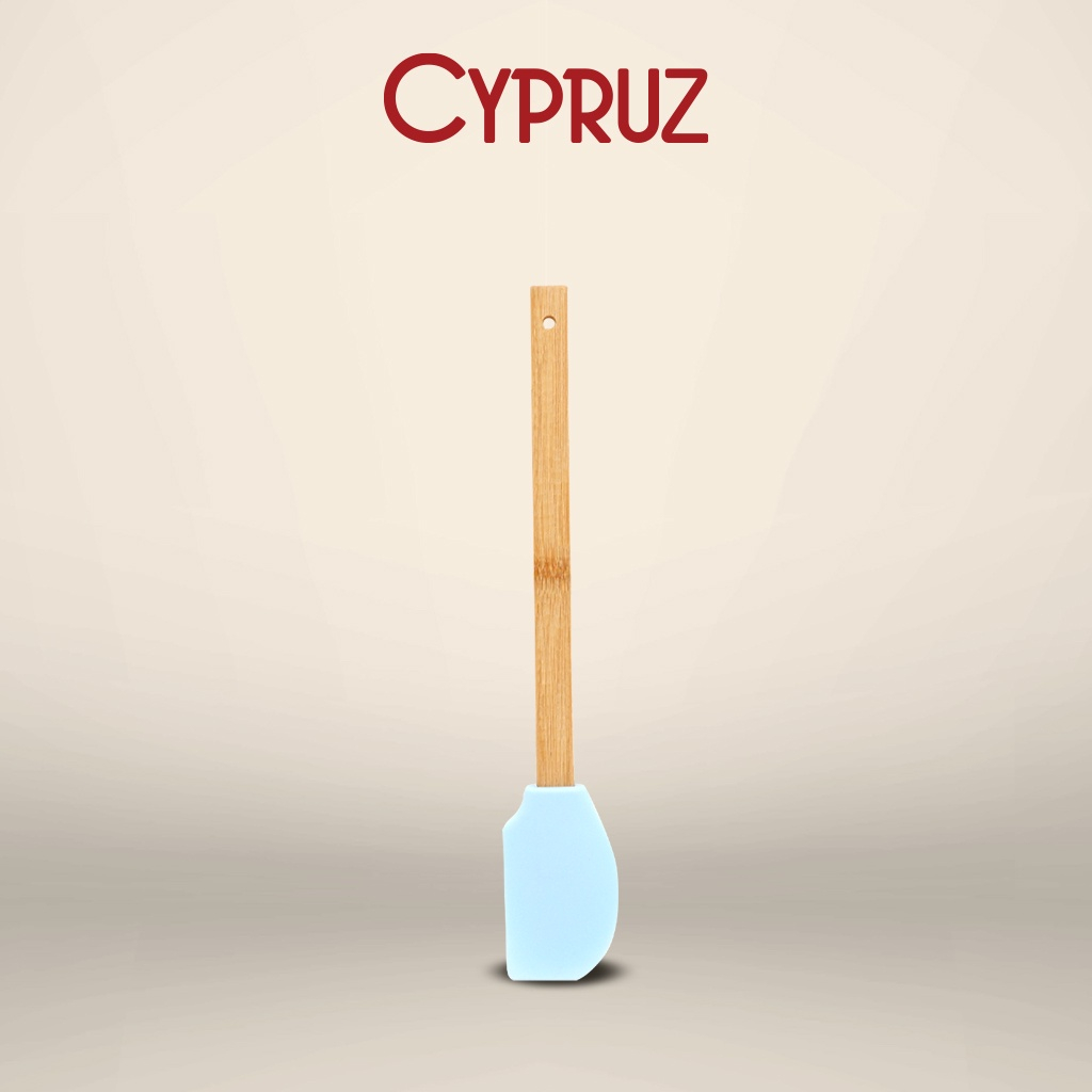 Cypruz Utensil Gg.Bambu+Silicone: Spatula Lengkung  AM 1007