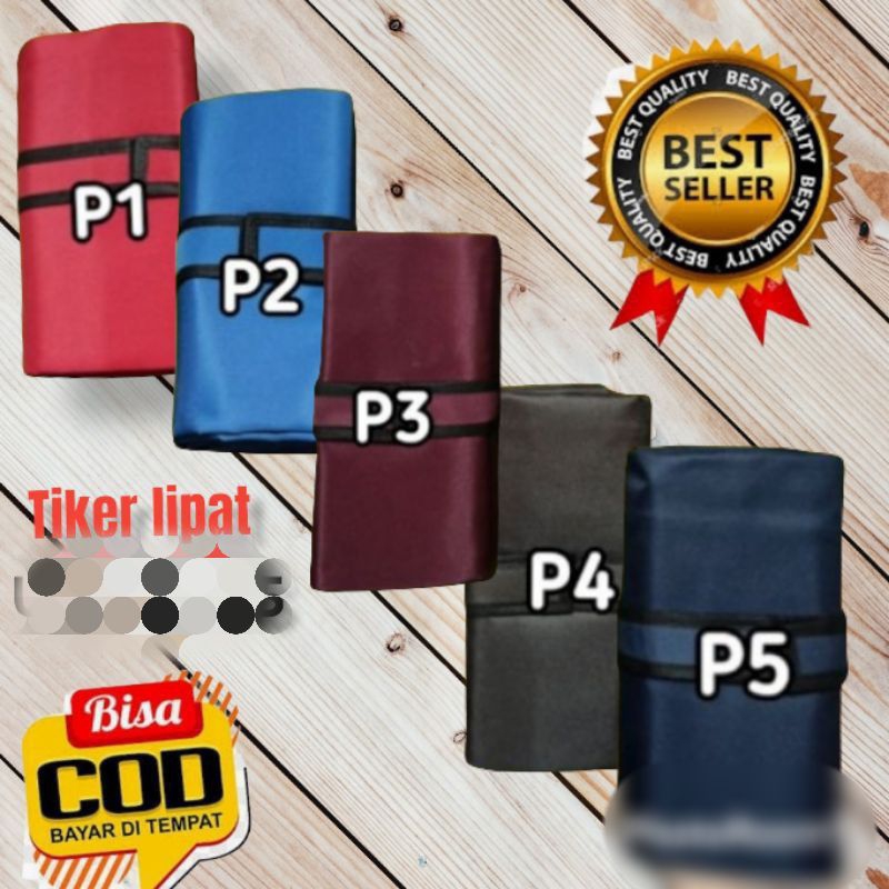 TIKAR LIPAT ALAS SAJADAH POLOS praktis waterproof