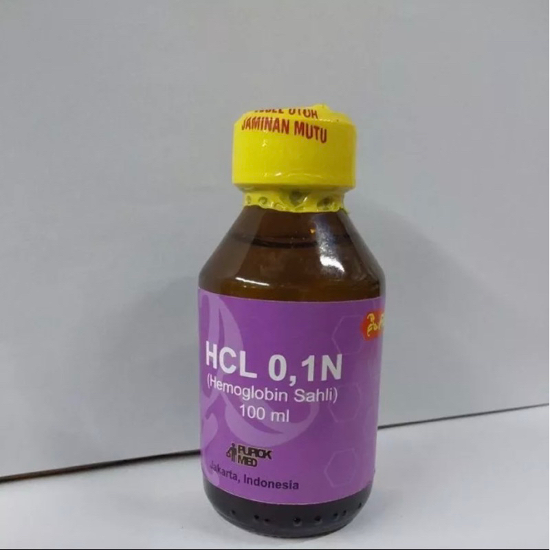 HCL 0,1 N 100ml Hemoglobin Sahli