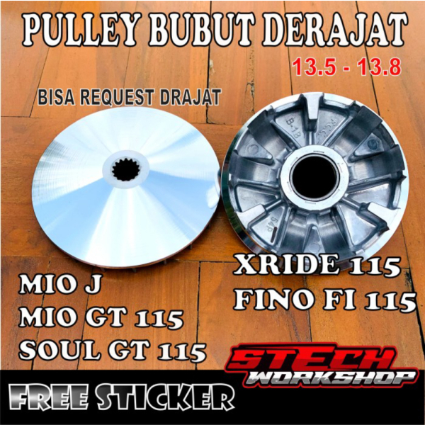 {Sparepart} PULLEY SET RUMAH ROLLER MIO J XRIDE 115 SOUL GT 115 CUSTOM BUBUT - MIO SPORTY Murah