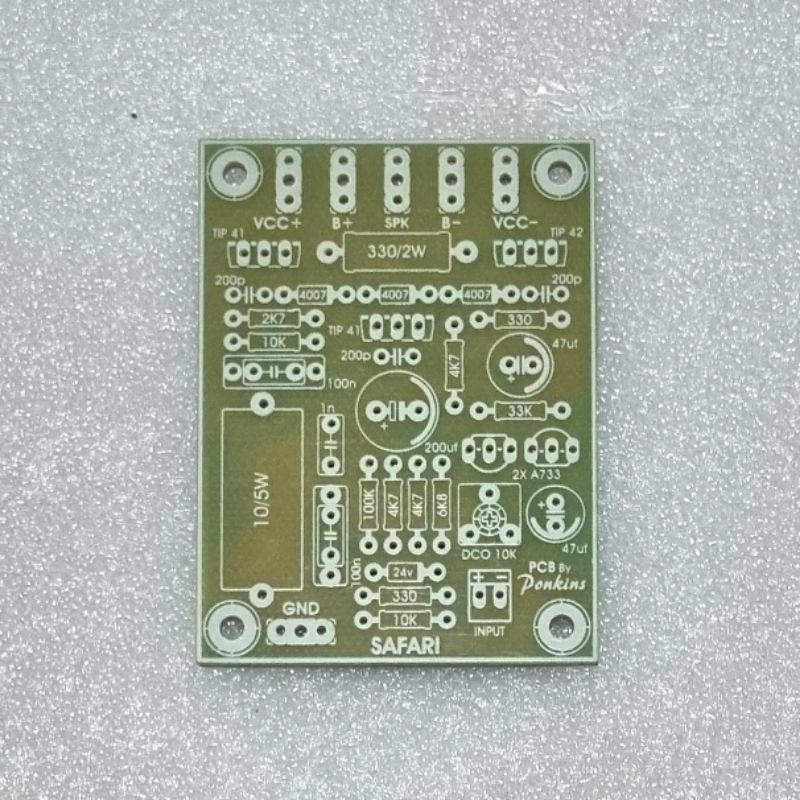PCB Driver Power Amplifier Safari Mini Fiber FR4