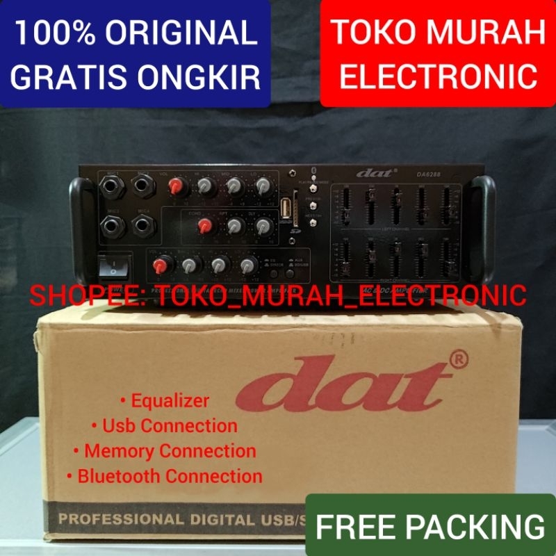 TME - Amplifier Dat DA6288 Original Usb Dan Bluetooth Ampli Dat Salon Speaker