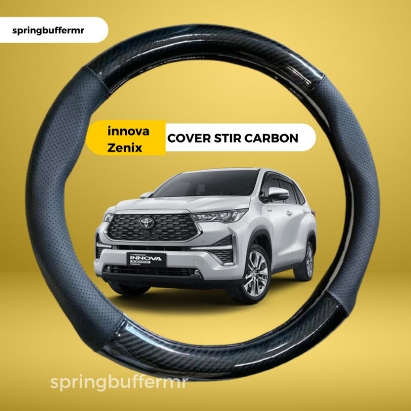 Cover Stir Sarung Stir Carbon Innova Zenix