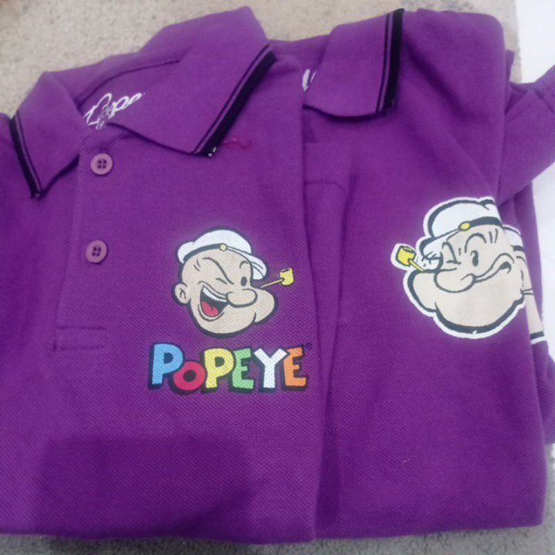 Kaos branded Popeye ABG size (7 sd 14th)