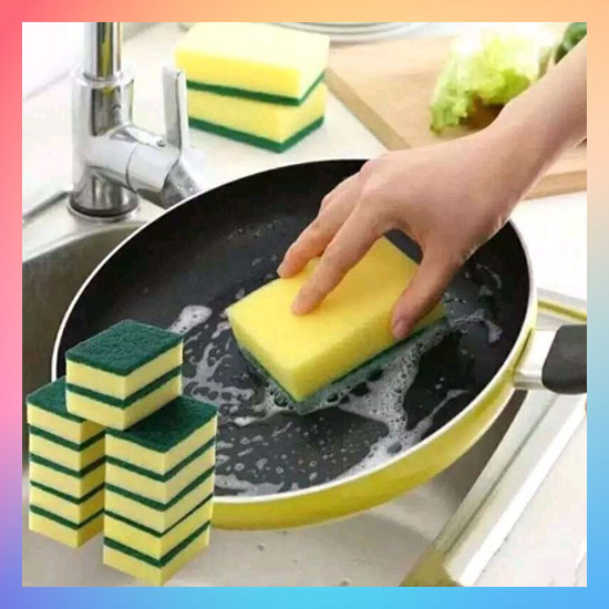 Spon Cuci Piring Serbaguna / Sponge Cuci Piring / Spons Cuci Piring Sabut Hijau Busa Cuci Piring Tebal