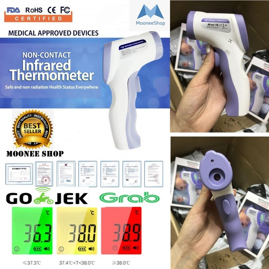 Termometer Digital Infrared Gun Thermometer Non Contact Thermo Termo Tembak Original