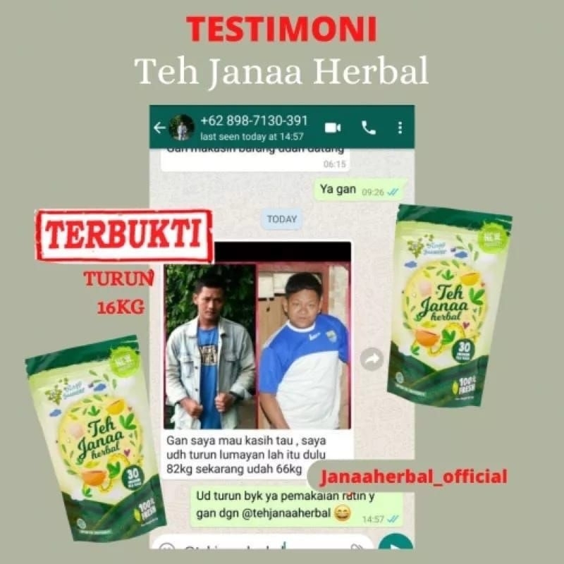 [READY STOK] Teh Janaa Teh Janna Teh Janah Janaah Tea Jana Janaa Teh Herbal Pelangsing Alami Aman BPOM Asli ORIGINAL Obat Penurun Berat Badan Tea Herbal Detox Asli