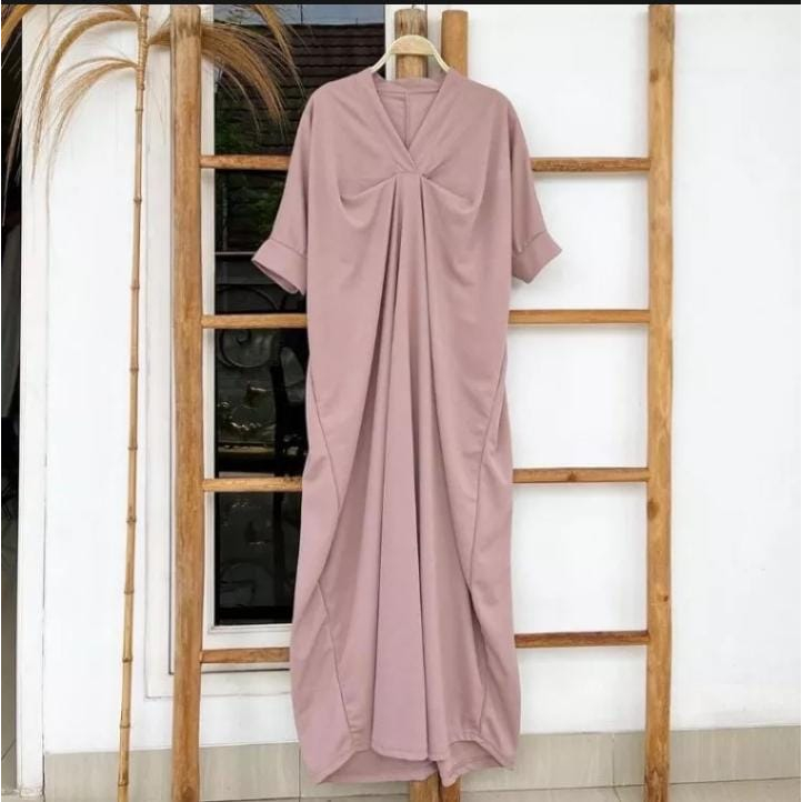 Gamis Jumbo Cringkel Airflow  / Dress Nagita Kaftan Trendy