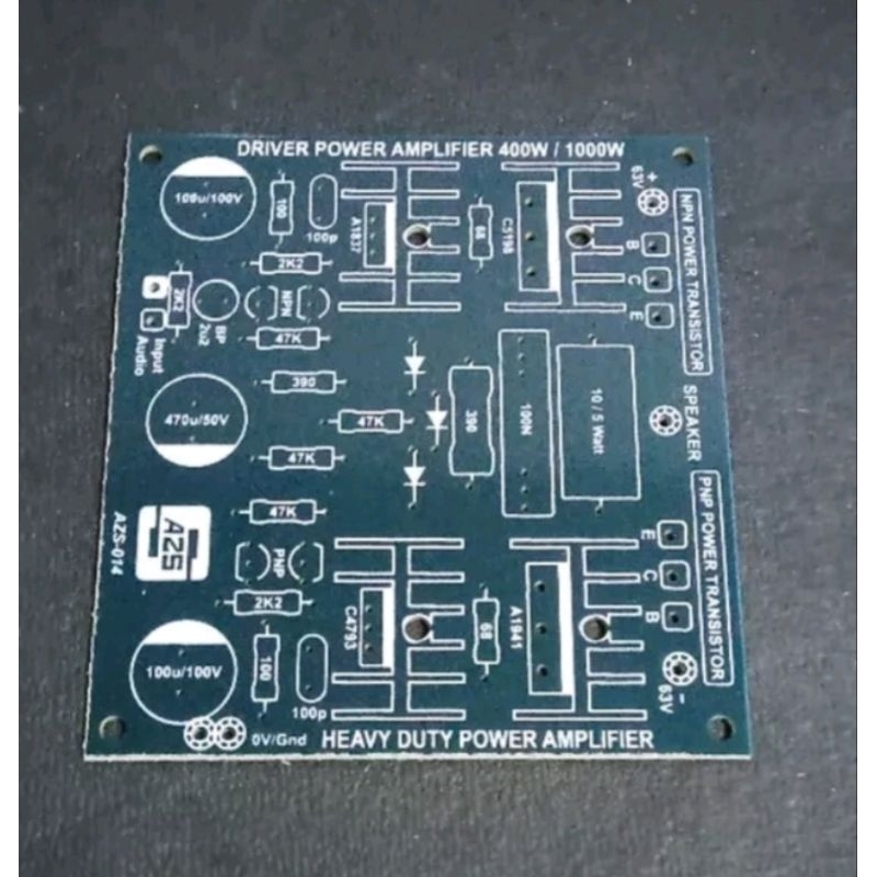 pcb power 2 tingkat 400 - 1000w mono