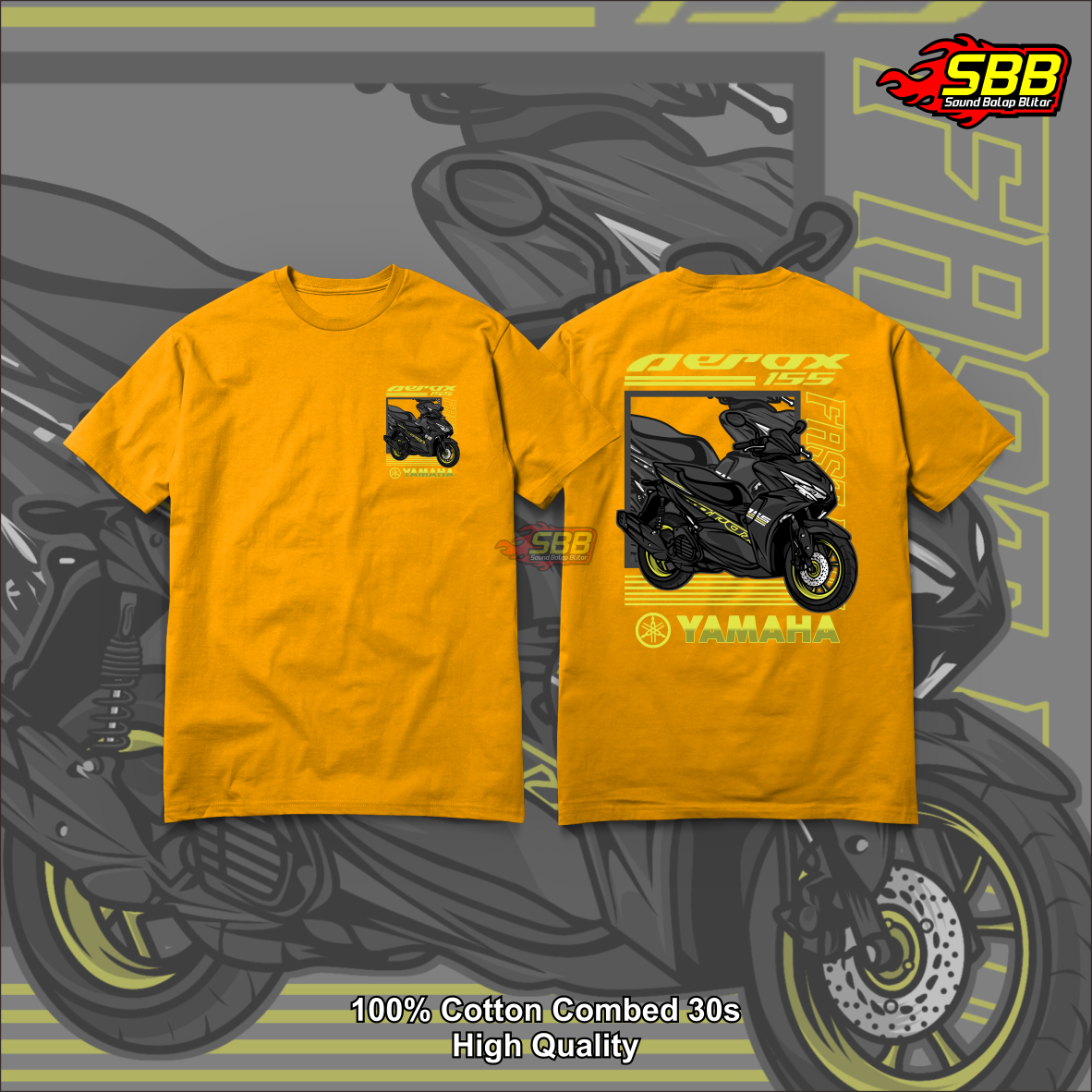 Kaos Wacing Aerox Katun Combed Distro Soundbalapblitar