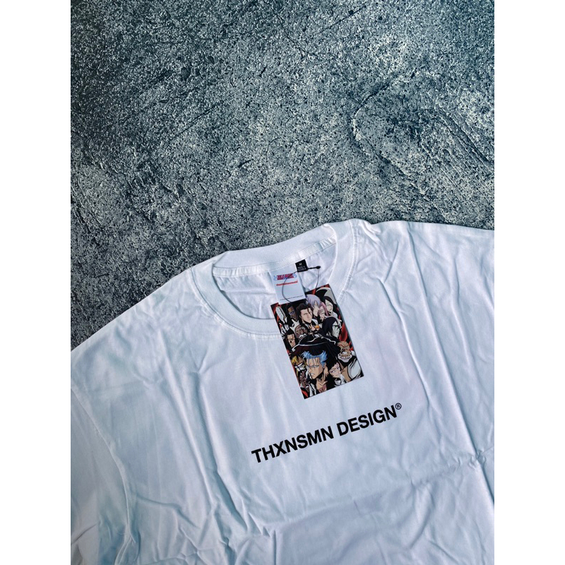 Tshirt Bleach x Thanksinsomnia®️ "BLEACH Logo Red" White Unisex